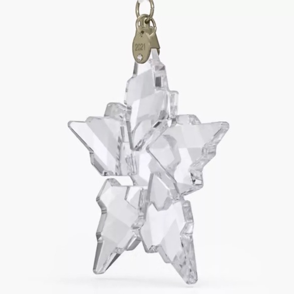 NIB Swarovski A.E Large 2021 Snowflake Crystal Clear Christmas Ornament #5557796 - Picture 8 of 9